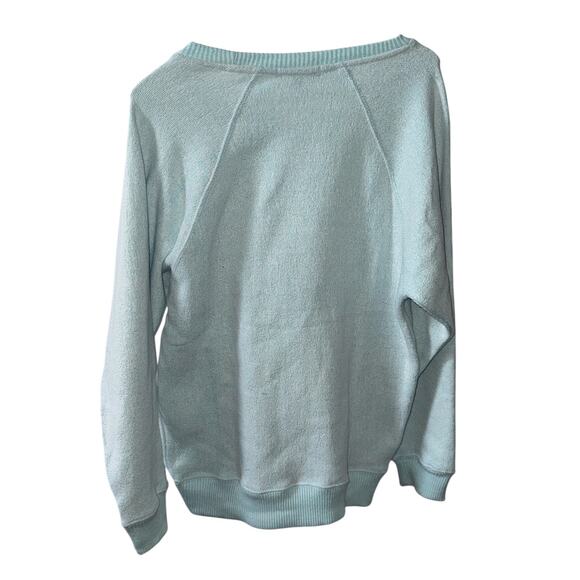 Basix of America Key West Florida Sweatshirt Small Aqua Blue Terry Cloth Pullove - Picture 4 of 6